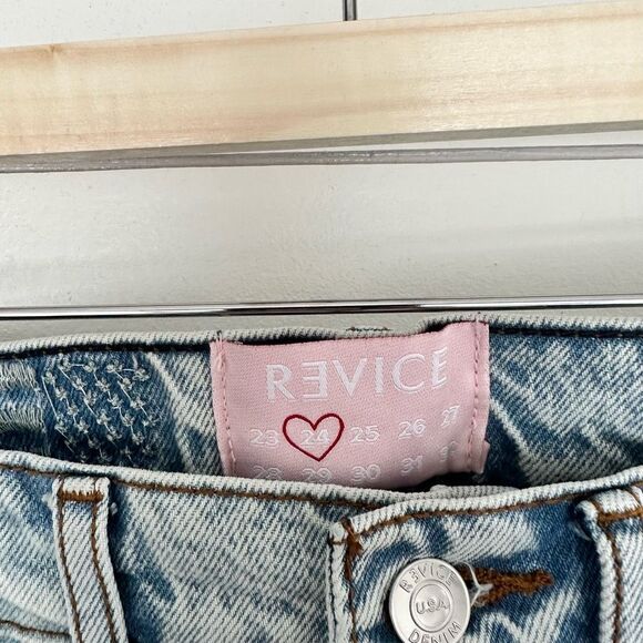 Revice Women’s 24 Ex Boyfriend Player One Wash Jeans NWT Butt Slit - Picture 5 of 10